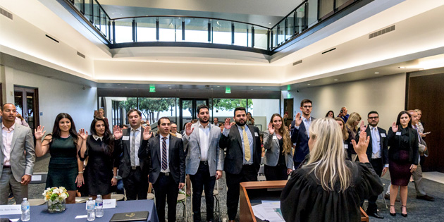 Pepperdine Law graduates sworn into the California Bar
