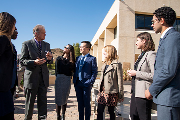 The Straus Institute staff standing for a group photo