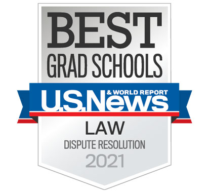Best Grad Schools US News Badge for dispute resolution