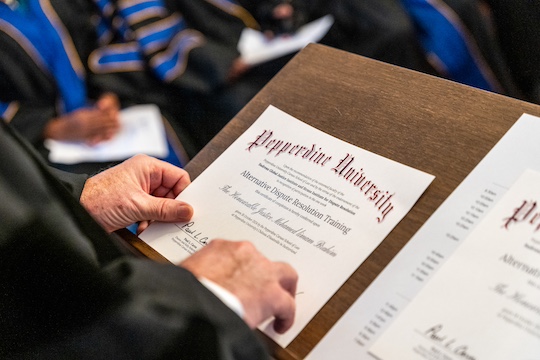 pepperdine university certificate