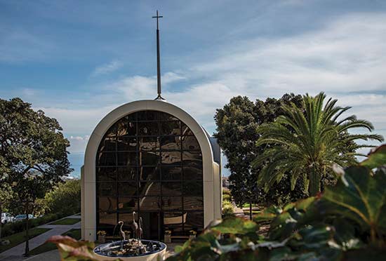 The Chapel at Pepperdine University seen from the outside