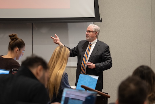 pepperdine law faculty teaching a class