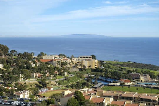 pepperdine malibu campus overview shot