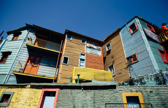 colorful housing block in Buenos Aires