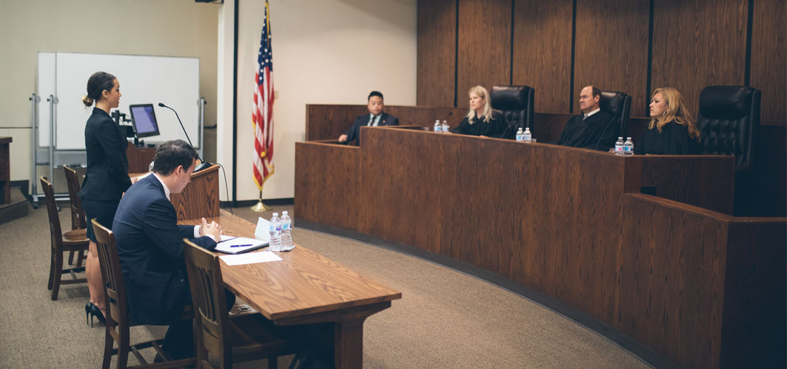 Experiential Learning in the trial courtroom at Pepperdine Caruso School of Law