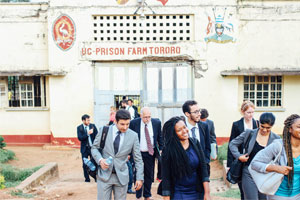 Global Justice students in Uganda