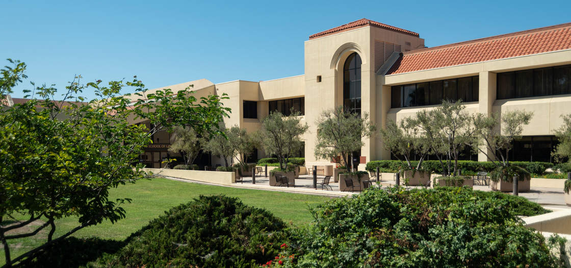 The Caruso School of Law building in Malibu