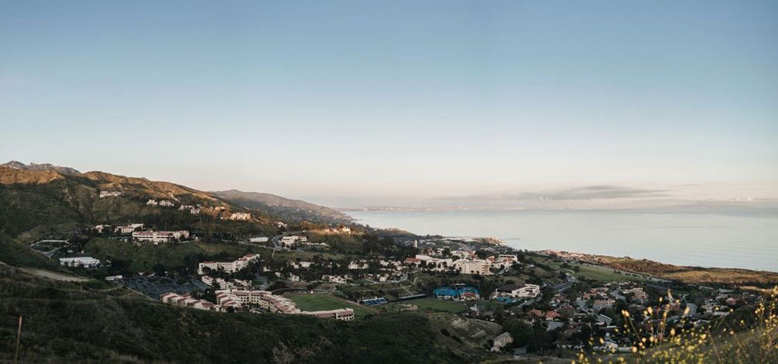 A panoramic view of the Pepperdine campus
