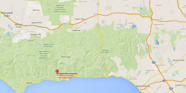 Map of Malibu Area