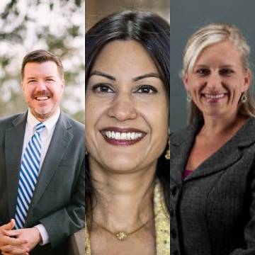 Jeff Baker, Tanya Cooper, and Brittany Stringfellow Otey head shots