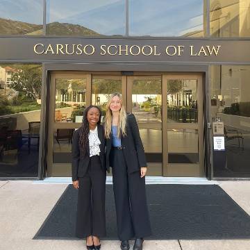 Brandi Coleman and Josette Teja Pepperdine Caruso Law students