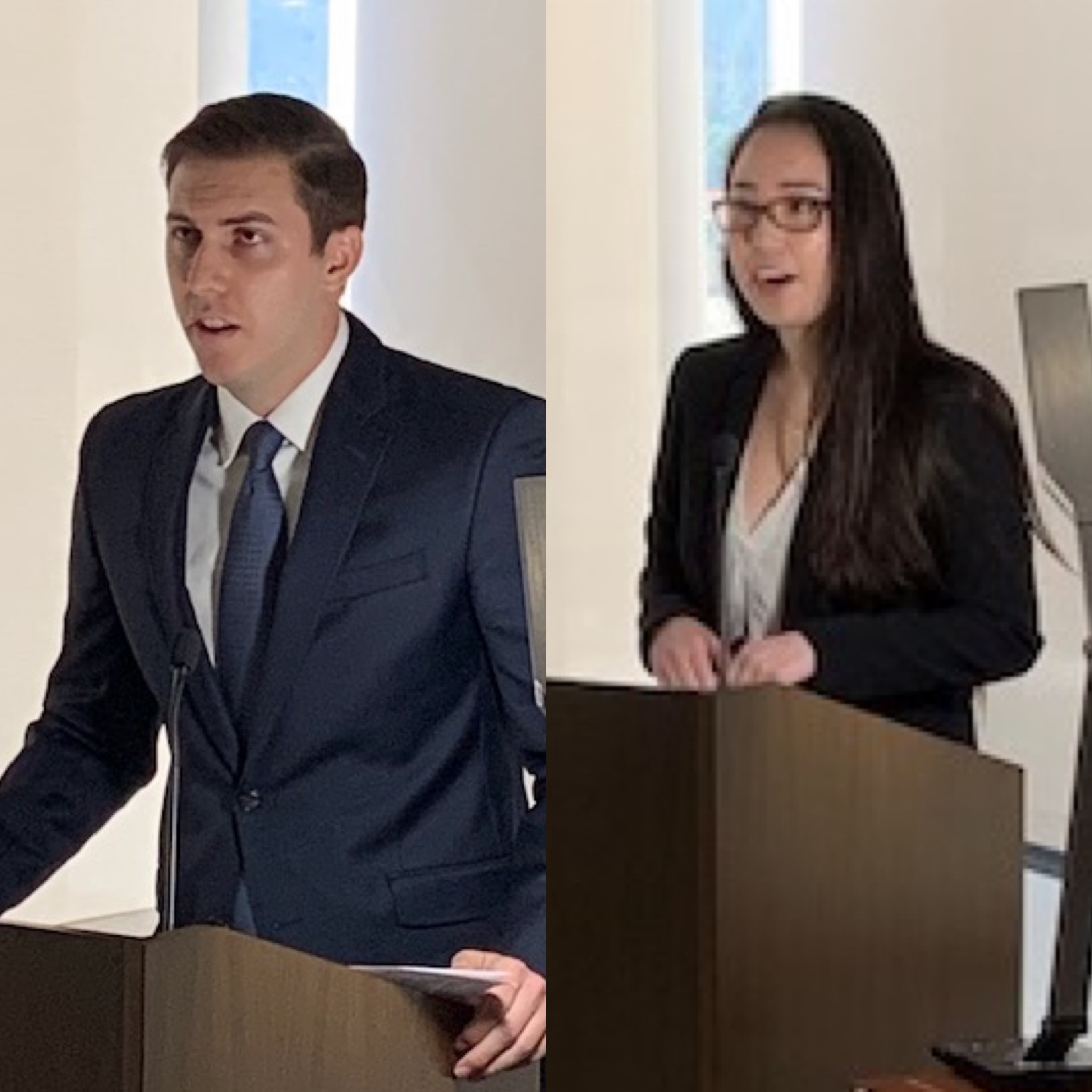 Connor Brewer and Hanna Jolkovsky