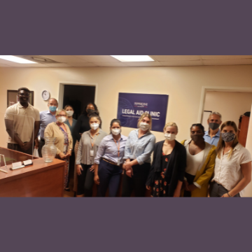 Students and professors at Union Rescue Mission
