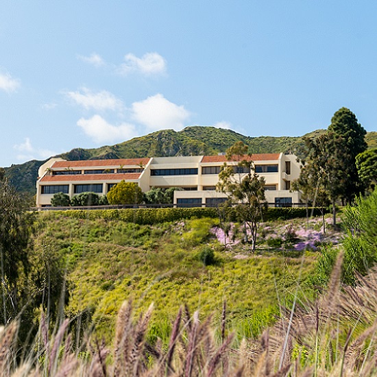 Pepperdine Caruso Law building on hillside