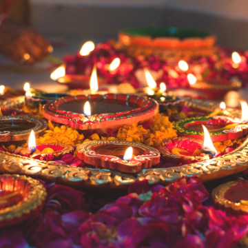 Photo of Diwali candles