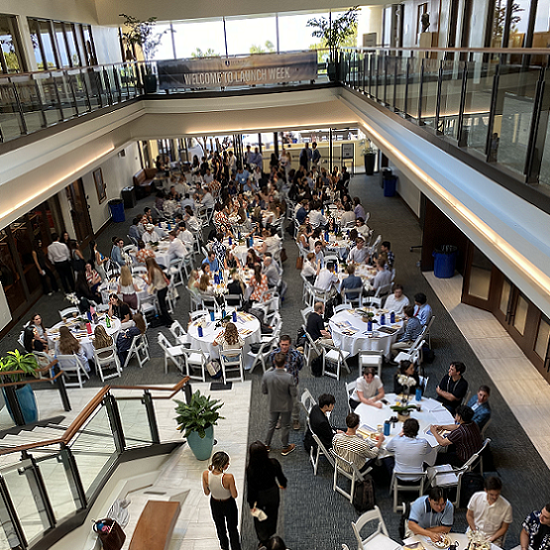 Caruso Law atrium Launch Week 2025