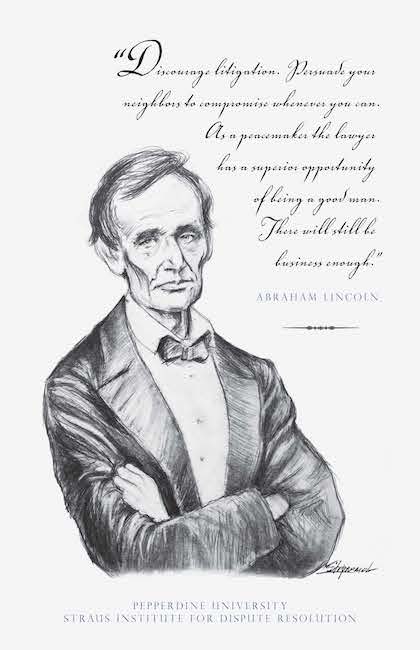 drawing of Abraham Lincoln