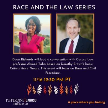 Race and the Law photo with Professor Taha