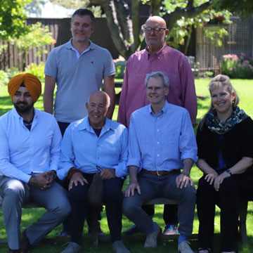 professor singh pictured seated with five other JAMS presenters 