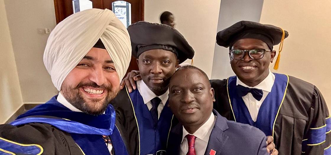 Professor Singh with African judges 2024
