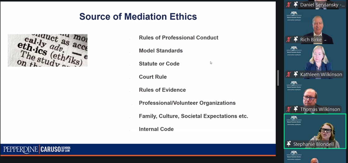 Stephanie Blondell on ABA ethics panel