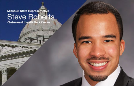 Steven Roberts chairman of the MO black caucus poster