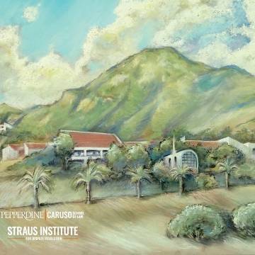 Straus Pepperdine campus painting